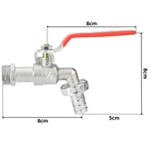 Torneira De Metal Para Jardim Quintal Tanque Com Bico 1/2" |